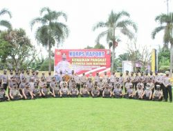 Kapolres Sergai Pimpin Korp Raport Kenaikan 49 Personel