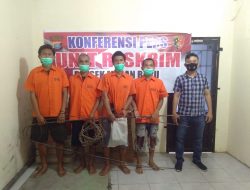Tekab Polsek Medan Baru Tangkap 4 Pelaku Pencurian Tower
