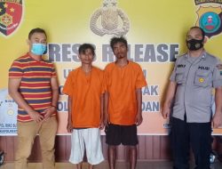 Nekat Curi Seng dan Besi di PT Palmec Medan, Dua Pria Perantauan Ditangkap 