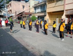 Polsek Medan Area Gowes Sepeda Bersama dan Sambangi Posko Komplek Tangguh