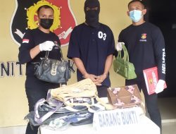 Berbagai Merk Tas Dicuri Pelaku, Pria ini Disikat Tekab Polsek Medan Helvetia