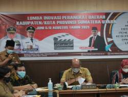 Balitbang Provsu Adakan Lomba Inovasi Tata Kelola Pemerintahan & Pelayanan Publik