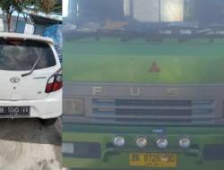 TOYOTA AGYA TABRAK TRUK DI TOL MEDAN-TEBINGTINGGI, SATU ORANG TEWAS