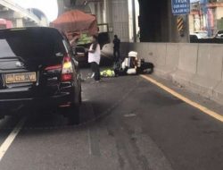 SOPIR TRUK JADI TERSANGKA TEWASNYA POLISI DI JALAN TOL CIKAMPEK