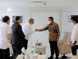 BERTEMU MENPORA GUBERNUR EDY RAHMAYADI LAPORKAN KESIAPAN SUMUT LAKSANAKAN PON 2024