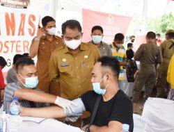 PEMKAB SERGAI GELAR GEBYAR VAKSINASI RIBUAN MASYARAKAT IKUT SERTA