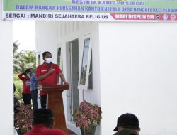 KANTOR DESA BENGKEL DIRESMIKAN BUPATI SERGAI BERHARAP PELAYANAN MASYARAKAT MAKIN MENINGKAT