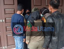POLSEK HELVETIA DAN KELURAHAN TANJUNG GUSTA MENUTUP LOKASI PERJUDIAN
