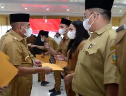 LANTIK DAN SERAHKAN SK PNS EDY RAHMAYADI HARAPKAN ADA PENINGKATAN KINERJA