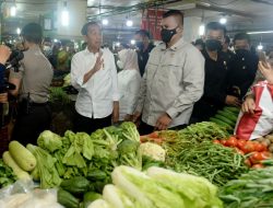 Dampingi Jokowi ke Pasar Petisah Medan, Edy Rahmayadi Pastikan Harga Cabai Sudah Mulai Terkendali