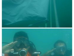HUT ke 77 RI, Bendera Merah Putih Berkibar di Dalam Laut Pulau Salah Namo