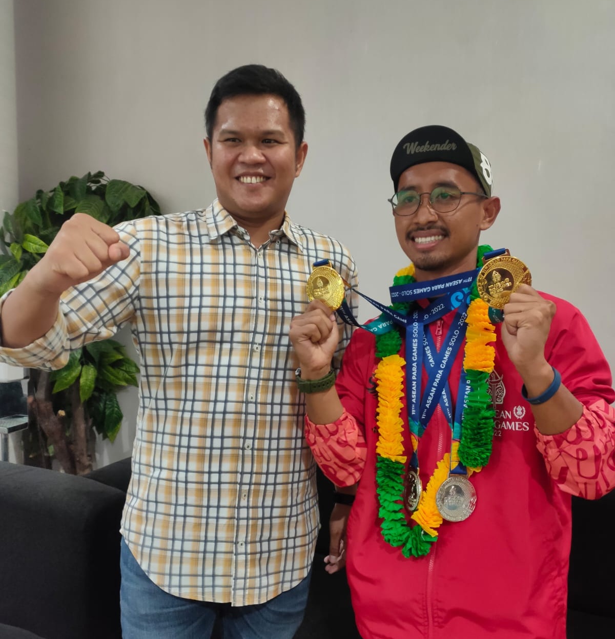 Teks Foto: Muammar Habibila peraih 2 medali emas dan 2 perak di ajang ASEAN Para Games (APG) XI tahun 2022 di Solo. (Foto MU/ist)