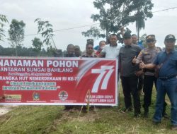 Komppas Sergai Tanam Ribuan Bibit Pohon di Bantaran Sungai Bahilang