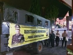 Polda Sumut Salurkan Bantuan Kepada  Warga Korban Gempa di Taput