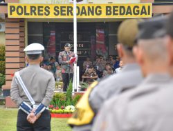 Wabup Sergai Pimpin Apel Gelar Pasukan Operasi Lilin Toba 2022