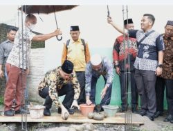 Bupati Sergai dan Wabup Letakkan Batu Pertama Pembangunan Musala  Program ‘Geser Muse’