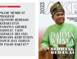 Bang Wiwik Dorong Gerakan Cetak Sawah Mandiri di Serdang Bedagai