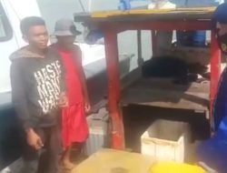 Antisipasi Masuknya Barang Ilegal, Petugas Sat Polair Periksa  Muatan Kapal Nelayan