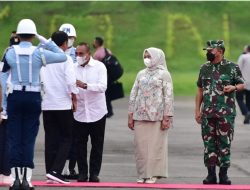 Gubernur Sumatera Utara Sambut Kedatangan Presiden di Lanud Soewondo