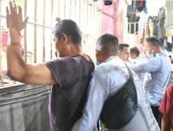 Antisipasi Gangguan Keamanan, Petugas Rutan Labuhan Deli Geledah Kamar Hunian WBP