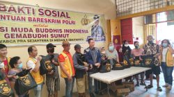 Wong Chun Sen Salurkan Sembako dari Kabareskrim kepada Masyarakat Medan Timur