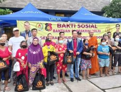 Wong Chun Sen Salurkan 250 Paket Sembako Bantuan Bareskrim Polri