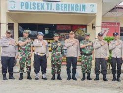 Jaga Harkamtibmas, Polsek dan Koramil 11/Tanjung Beringin Patroli Gabungan