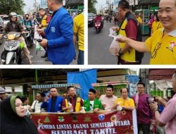 Pemuda Lintas Agama di Sumut, Bagikan Takjil dan Berbuka Puasa Bersama