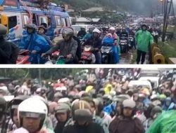 Ruas Jalan Tergenang Banjir,  Arus Lalin Medan-Berastagi Lumpuh