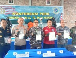 Penyeludupan 6 Kg Sabu Lewat Jalur Laut Digagalkan TNI AL Lanal TBA