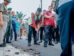 Kualitasnya Jelek, Bobby Perintahkan Jalan yang Sudah Diaspal Dibongkar