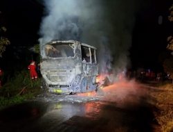Kebakaran Bus ALS di Jalinsum Muara Enim, 30 Penumpang Selamat