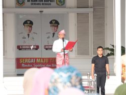Kenakan Pakaian Adat Melayu, Darma Wijaya jadi Irup Upacara Harlah Pancasila