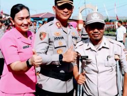 Kapolres Pimpin Upacara Kenaikan Pangkat 24 Personel Polres Pelabuhan Belawan