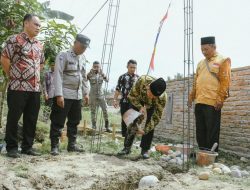Wabup Sergai Letakkan Batu Pertama Pembangunan Mushollah Fathul Ilmi ke 30