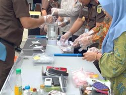 Kejari Asahan Musnahkan Barang Bukti Narkotika
