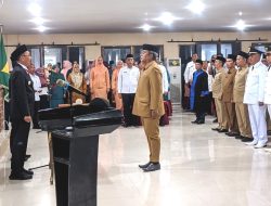 Bupati Labusel Lantik 124 Pejabat, 4 diantaranya Camat