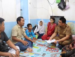 Camat Belawan Kunjungi Pebetor Korban Begal, Sampaikan Tali Asih