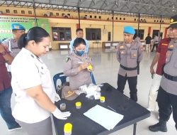 Personel dan ASN Polresta Deli Serdang di Tes Urine