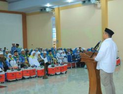 Bupati Sambut Jemaah Haji Labura di Asrama Haji Embarkasi Medan