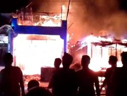 Dua Rumah Hangus Terbakar di Pantai Cermin Kanan, Sergai