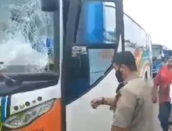 Bus Penjemputan Jemaah Haji asal Asahan Kecelakaan di Jalinsum Meranti