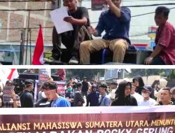 Demo di Mapoldasu, Aliansi Mahasiswa Sumatera Utara Minta Rocky Gerung Ditangkap