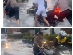 Hujan Deras Guyur Kota Medan, Ruas Jalan Stasiun Kereta Api Dilanda Banjir