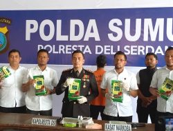 Polresta Deliserdang Tangkap Pengedar 9,5 Kg Lebih Sabu Disita