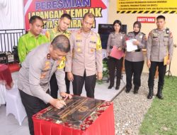 Kapolda Sumut Resmikan Lapangan Tembak Polres Sergai
