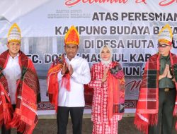 Bupati Resmikan Kampung Budaya Batak Toba di Dolok Masihul, Sergai