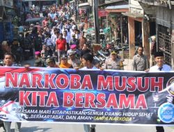 Polsek Tanjung Beringin dan Forkopimcam Deklarasi ‘Perang’ Terhadap Narkoba
