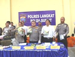 Sepekan, Polres Langkat Ungkap 26 Kasus Narkoba