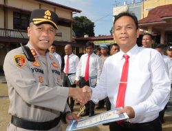 34 Personel Polres Pematang Siantar Mendapat Reward dari Kapolres